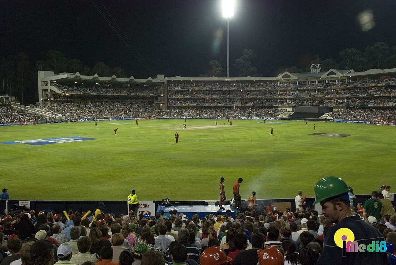 South Africa playing West Indies at the Wanderers Stadium, Johannesburg, during the opening match of the 2007 ICC World Twenty20.