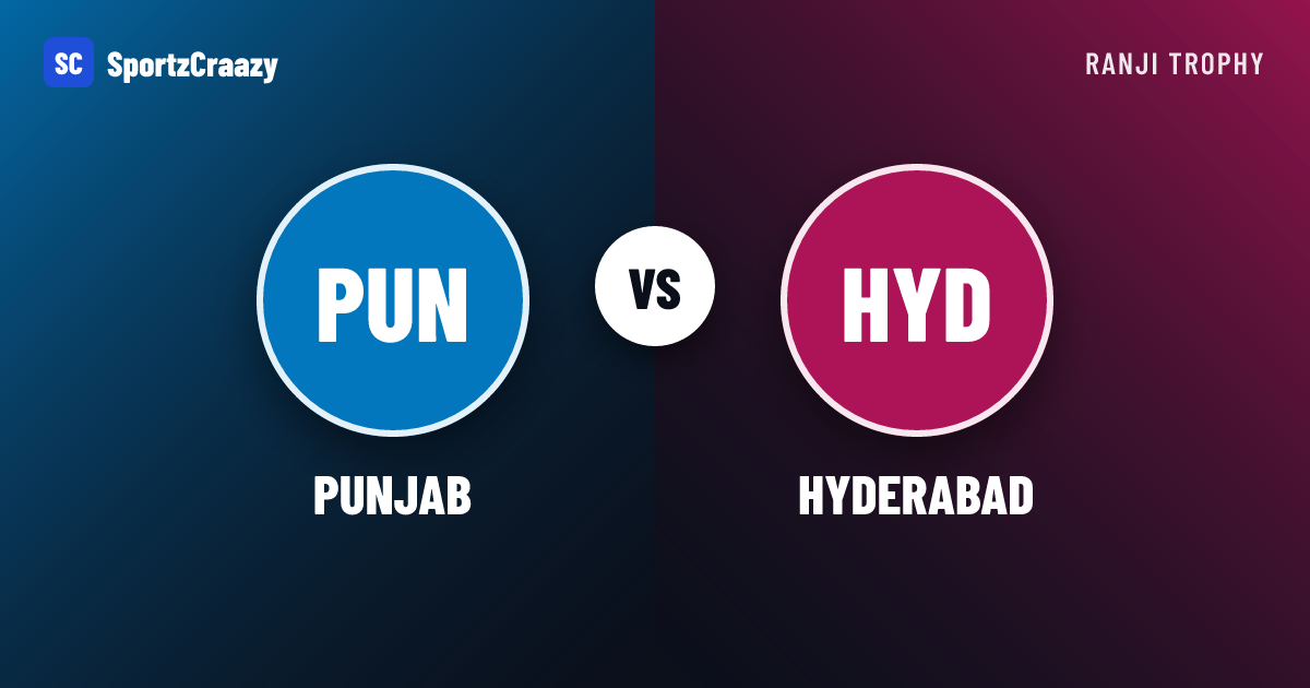 Punjab and Hyderabad draw after 431-240 and 380-10 at Gymkhana Ground