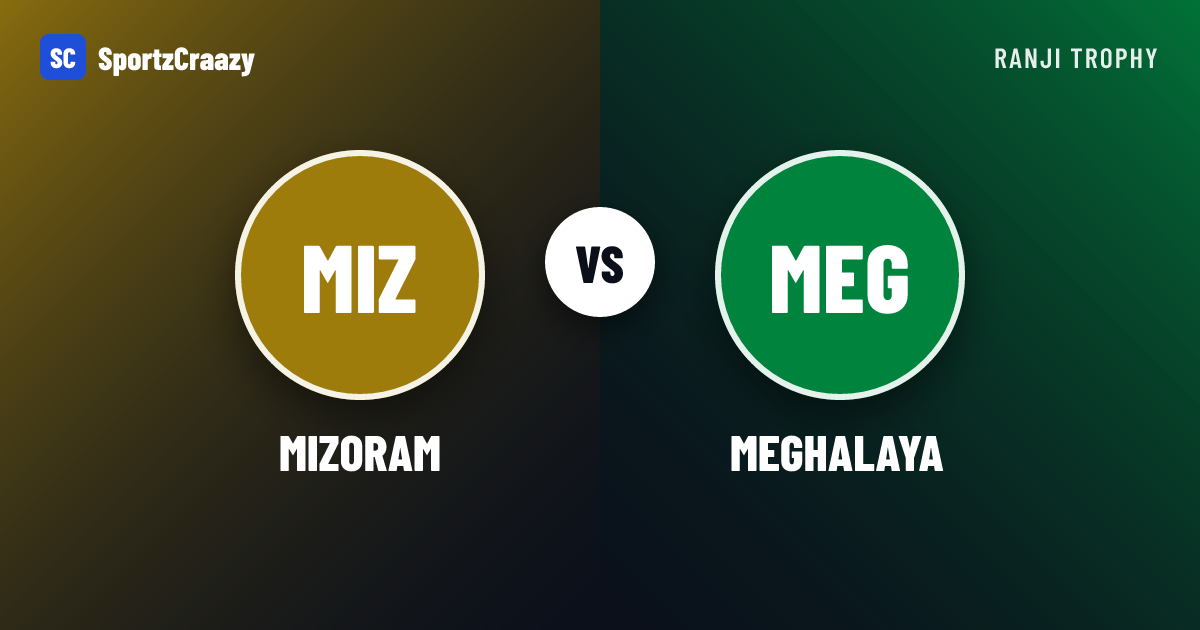 Meghalaya v Mizoram: Match drawn