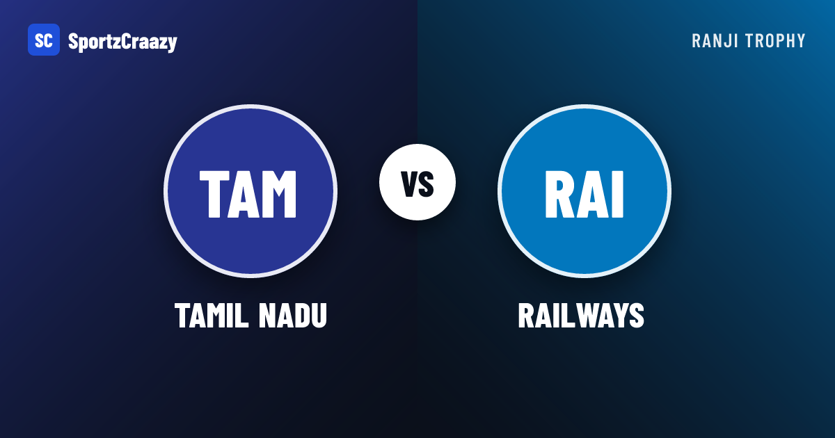 Tamil Nadu beat Railways by 5 wickets in Chennai