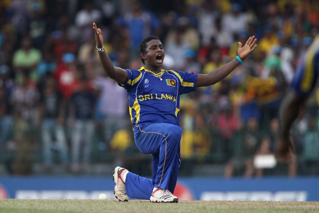 Ajantha Mendis with Fastest 50 Wickets in ODI