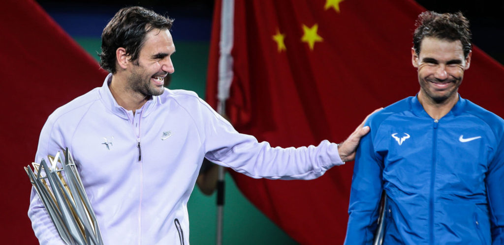 Federer with Nadal