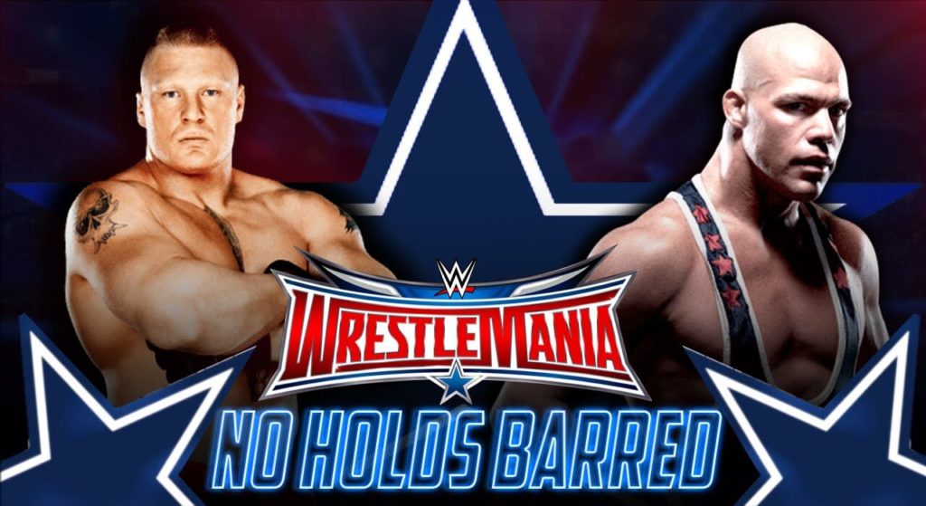 Kurt Angle and Brock Lesnar