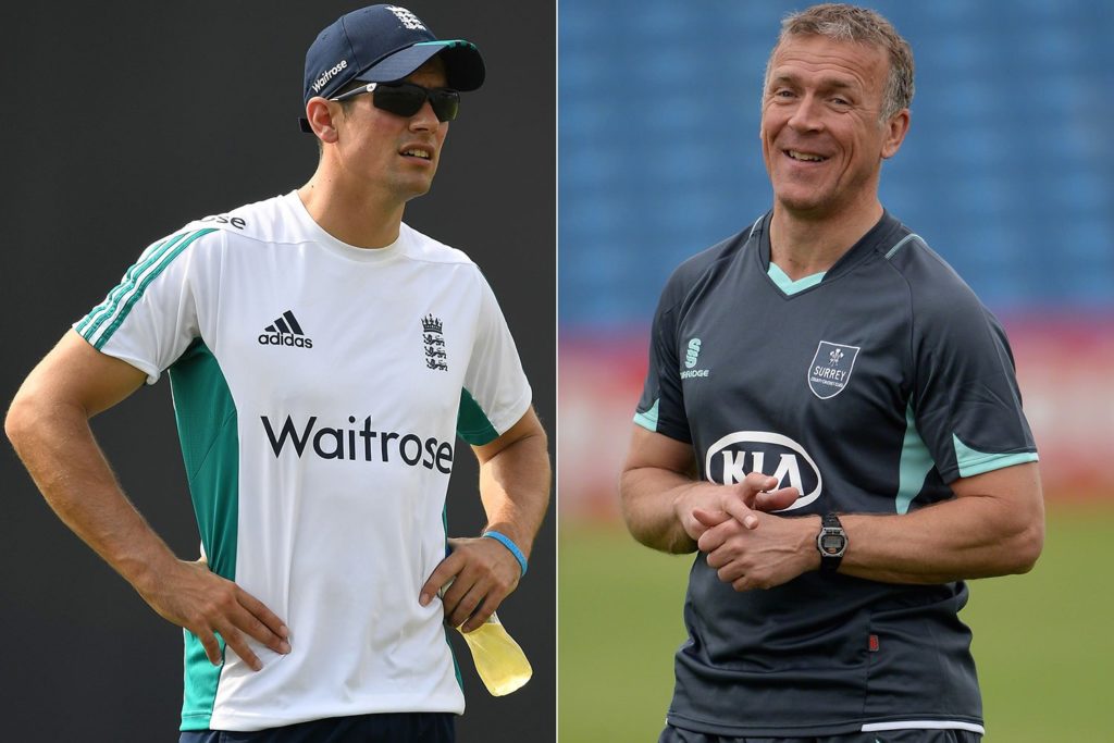 alastair cook with Alec Stewart