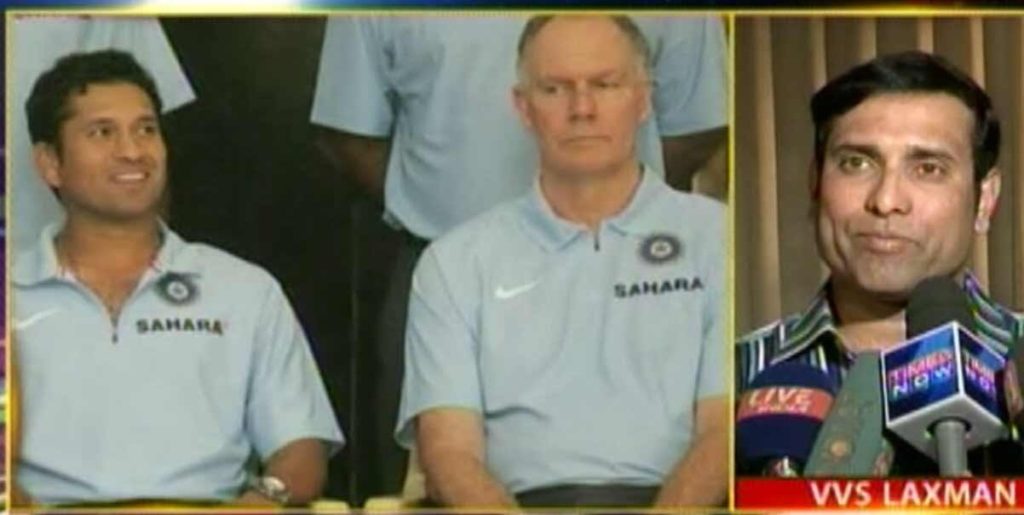greg chappell with VVS Laxman