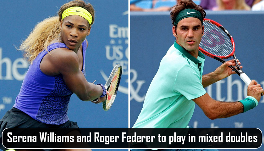 Serena Williams and Roger Federer