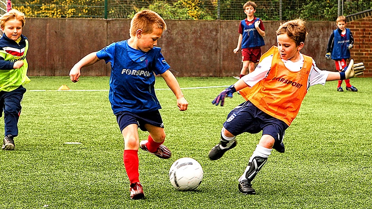 football played by kids