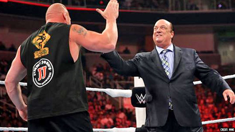 Brock Lesnar with Paul Heyman