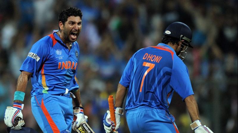 Mahendra Singh Dhoni and Yuvraj Singh