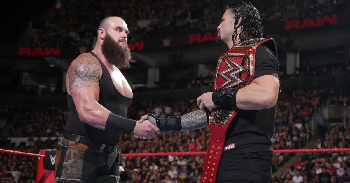 Roman Reigns & Braun Strawman
