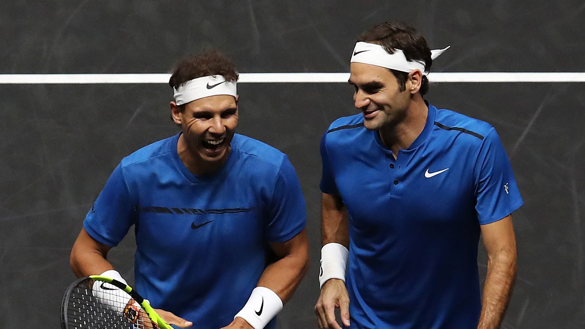 Rafael Nadal and Roger Federer