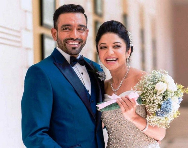 Robin Uthappa and Sheetal Gautam