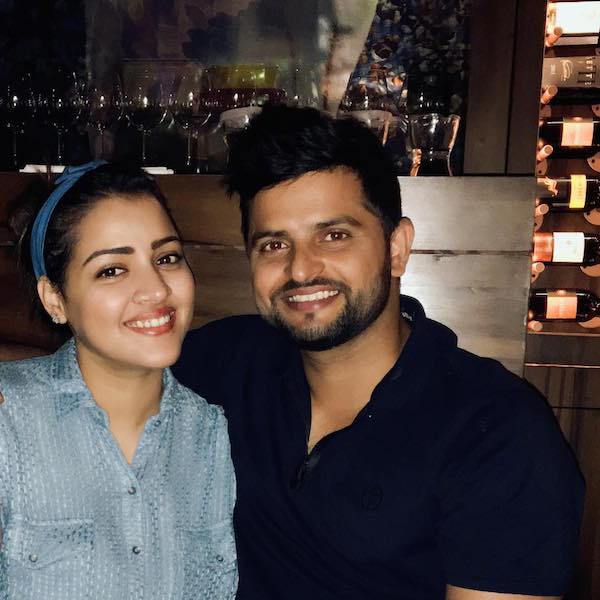 Suresh Raina and Priyanka Choudhary