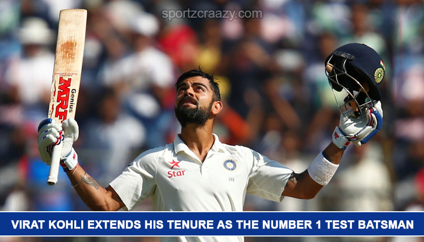 Virat Kohli Extends his Tenure as the Number 1 Test Batsman