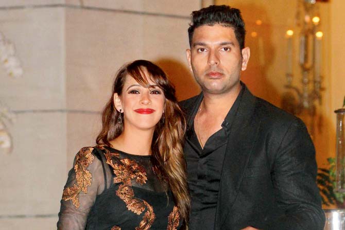 Yuvraj Singh and Hazel Keech