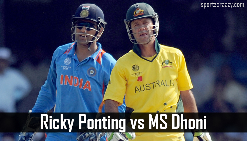 Ricky Ponting vs MS Dhoni