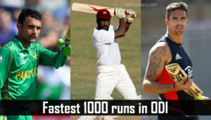 Fastest 1000 runs in ODI