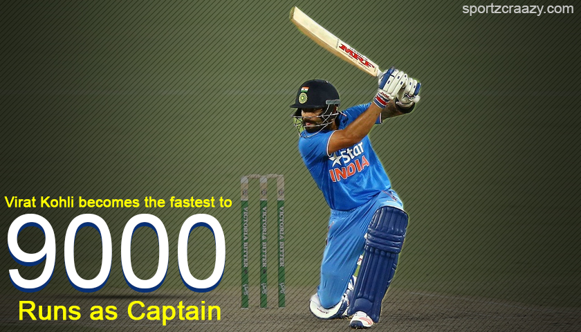 Virat Kohli becomes the fastest to 9000 international runs as Captain