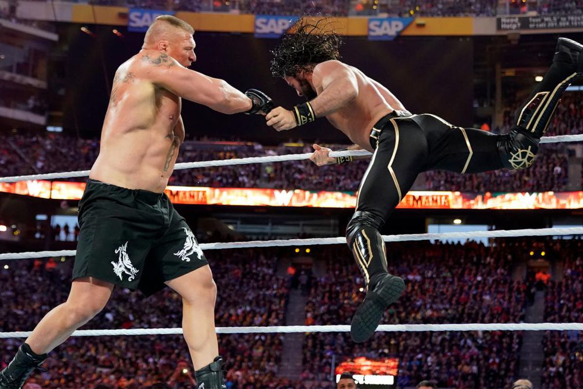 The Universal Title Championship: Brock Lesnar Vs Seth Rollins