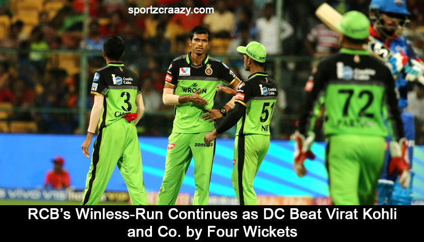 RCB’s Winless-Run Continues as DC Beat Virat Kohli