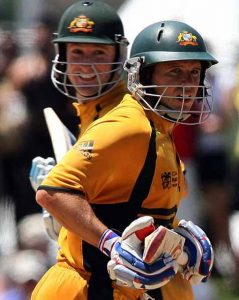 M Clarke and Brad Hodge