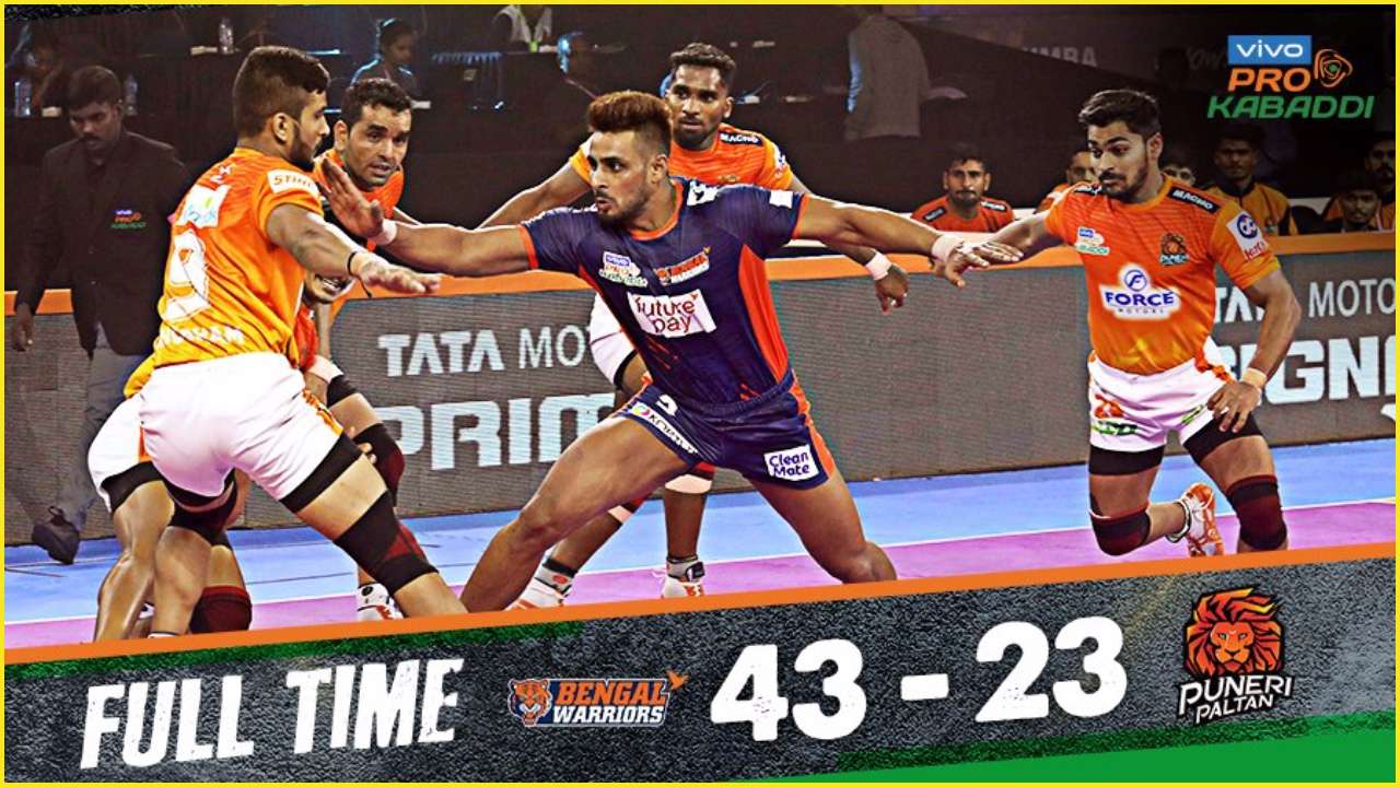 Bengal Warriors beat Puneri Paltan