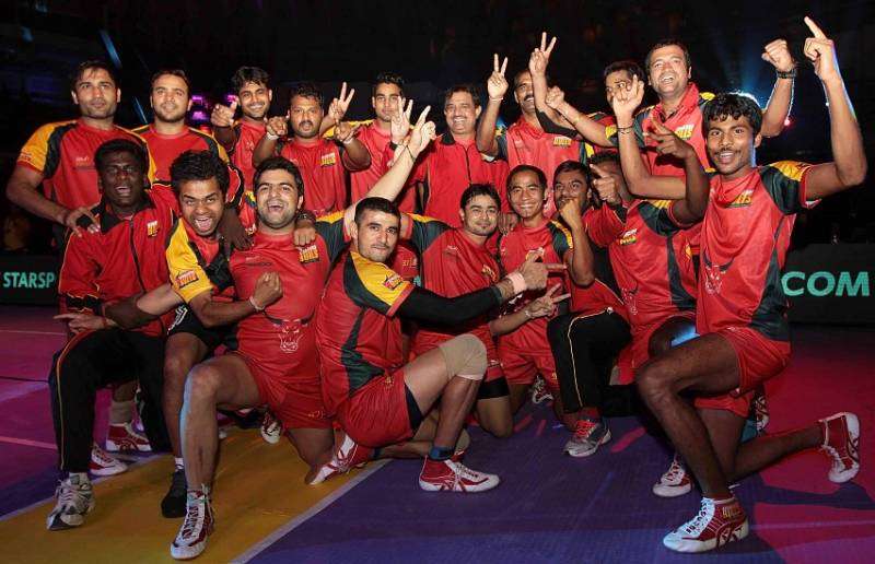 Bengaluru Bulls Kabaddi Team Photo