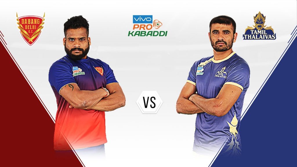Dabang Delhi K.C Vs Tamil Thalaivas
