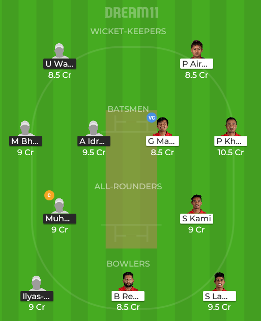 KUW vs NEP Dream11
