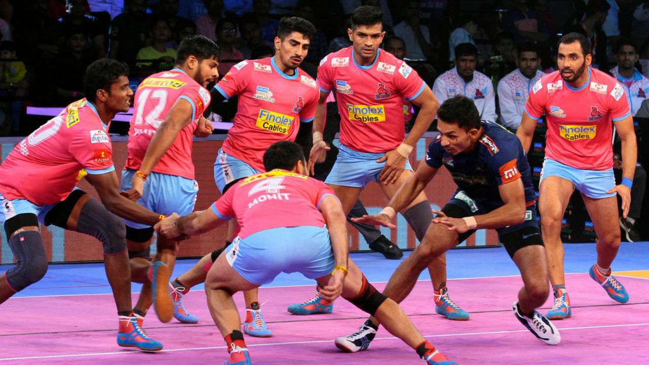 jaipur pink panthers vs haryana Steelers match photos