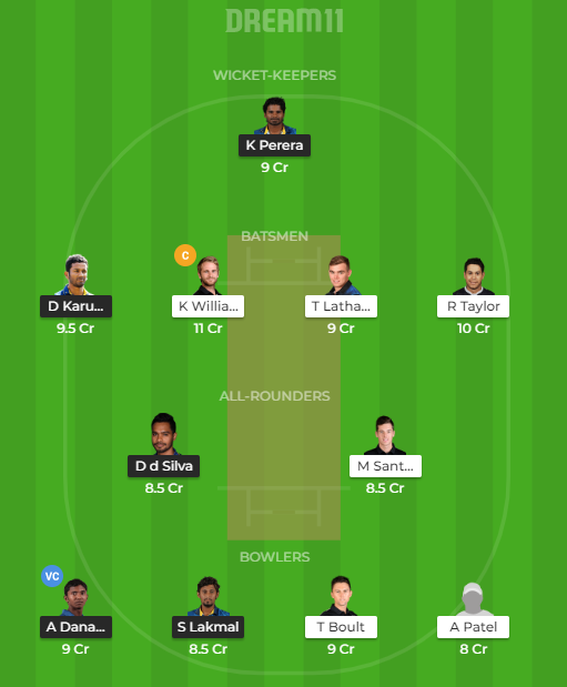 SL vs NZ Dream11 Prediction
