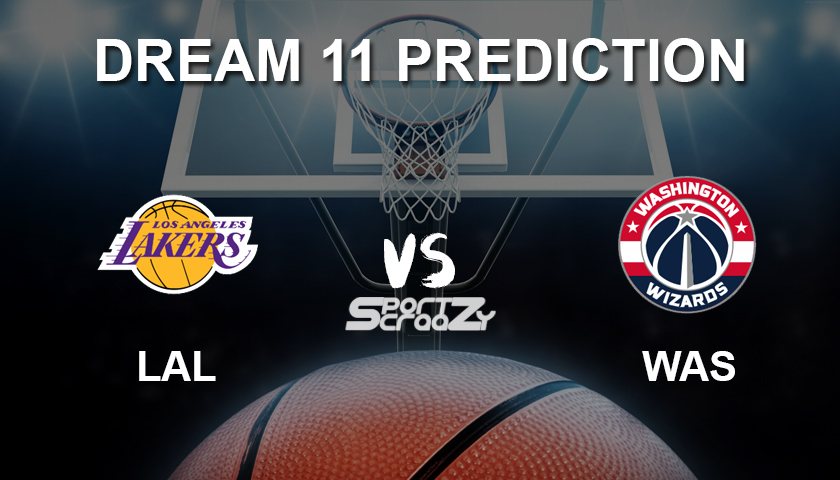 Lal Vs Was Dream11 Prediction Live Score Los Angeles Lakers Vs Washington Wizards Basketball Match Lineup Nba 2019 20 Regular Season