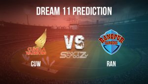 CUW vs RAN Dream11 Prediction