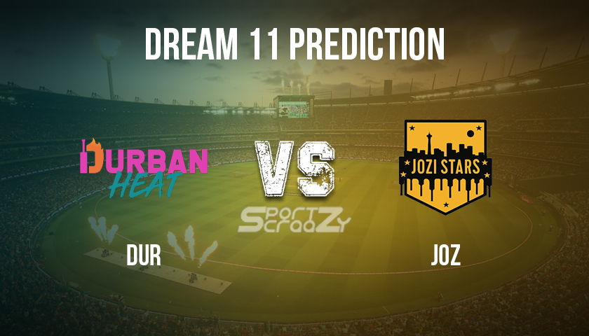 DUR vs JOZ Dream11 Prediction