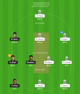HK vs UGA Dream11 Team