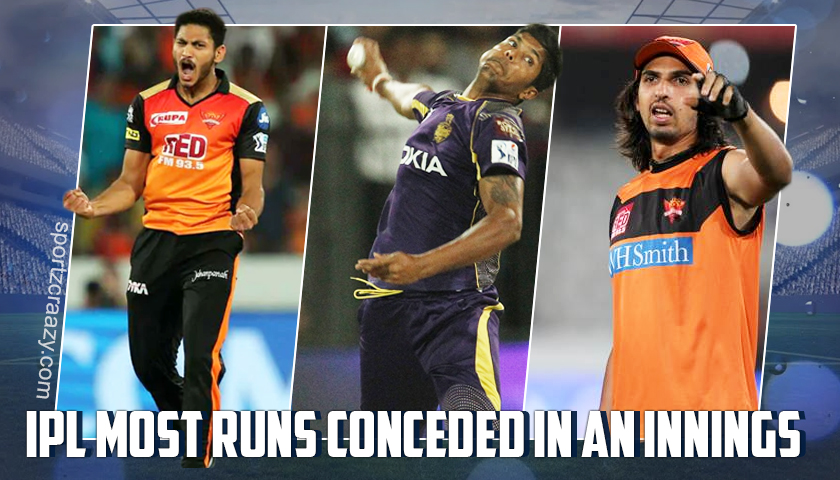 Most runs conceded in an innings in IPL