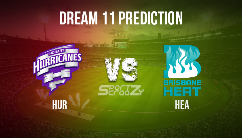 HUR vs HEA Dream11