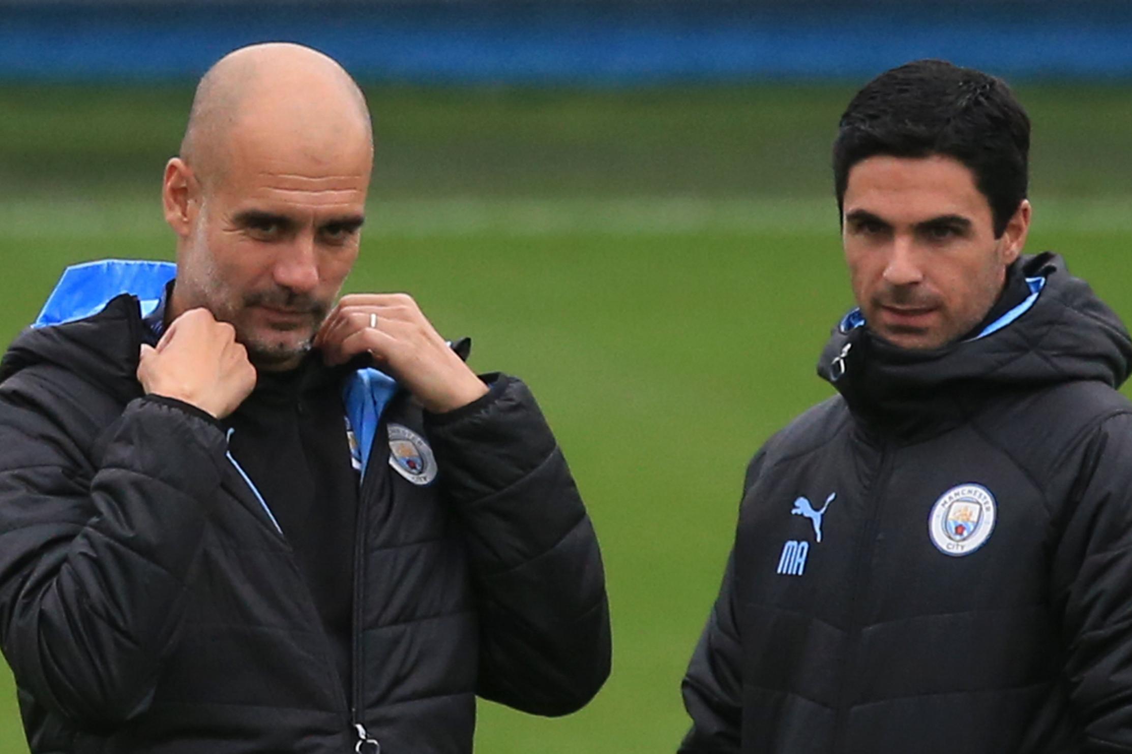 Pep Guardiola retains the hotline with Mikel Arteta