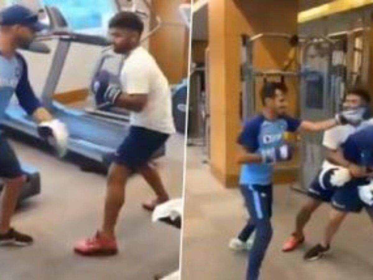 Rishabh Pant shares a funny video of him working out with Yuzvendra