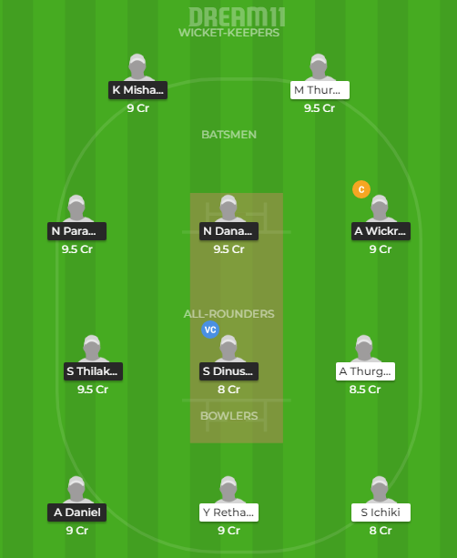 SL-U19 vs JPN-U19 Dream11 Dream Team