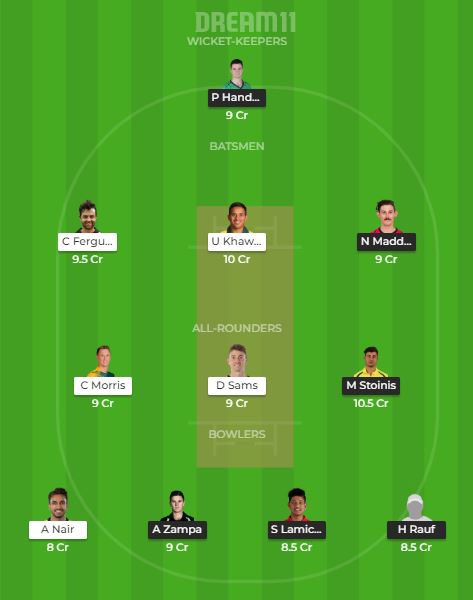 STA vs THU Dream11 Dream Team