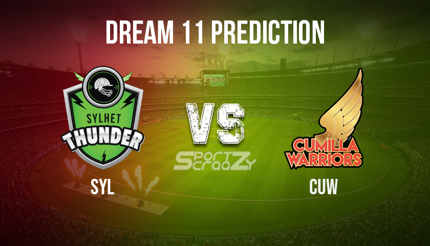 SYL vs CUW Dream11 Prediction