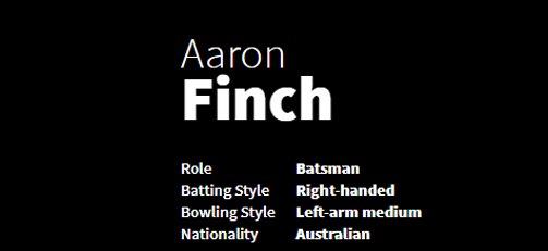 Aaron Finch