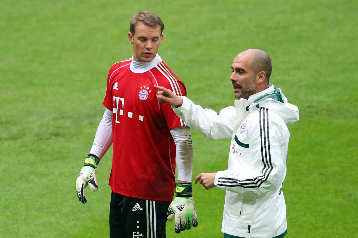 guardiola and manuel neuer