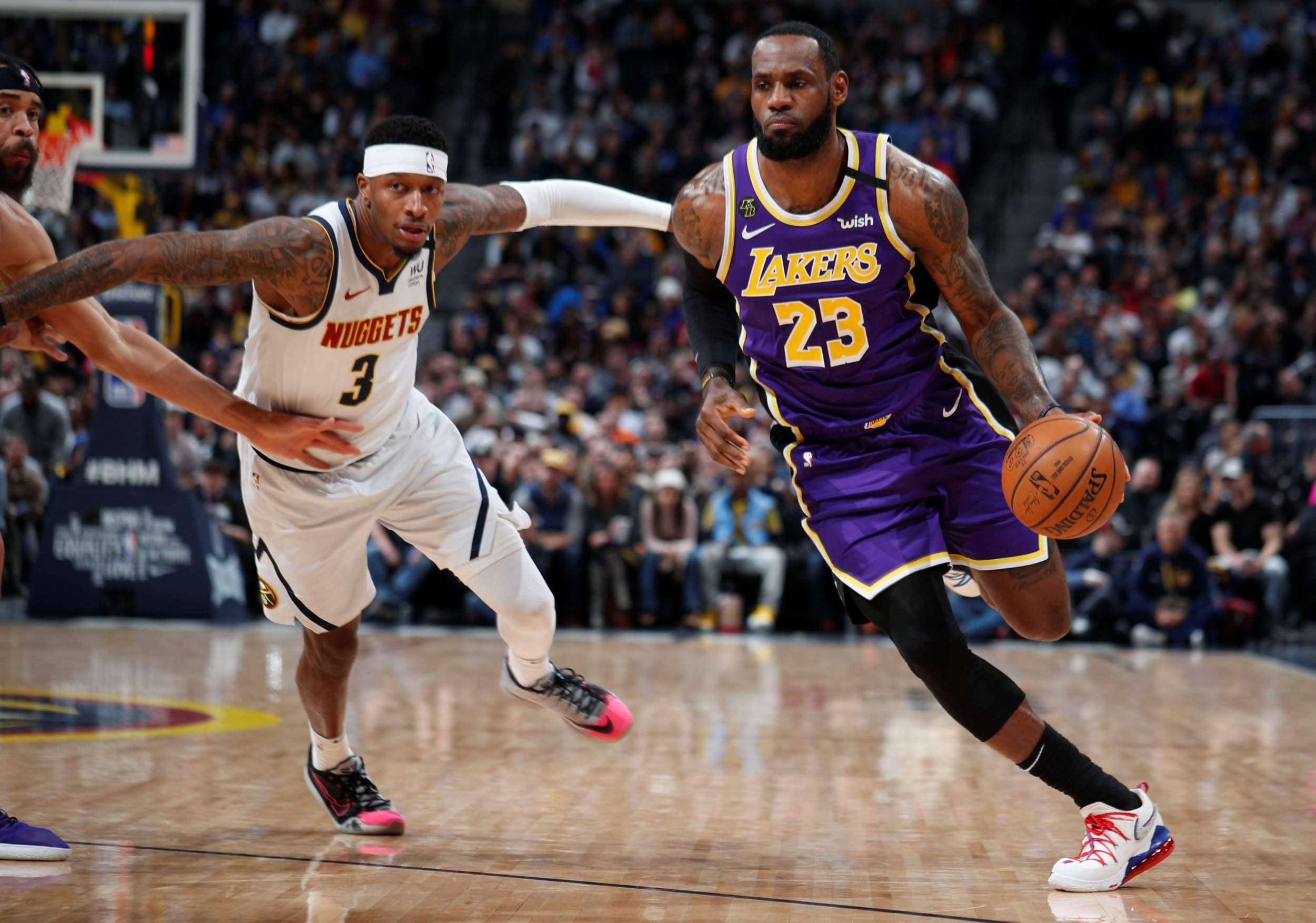 LeBron had a tripledouble as Lakers beat Nuggets 120116