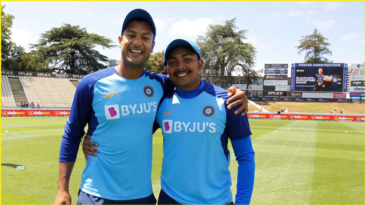 mayank agarwal and prithvi shaw