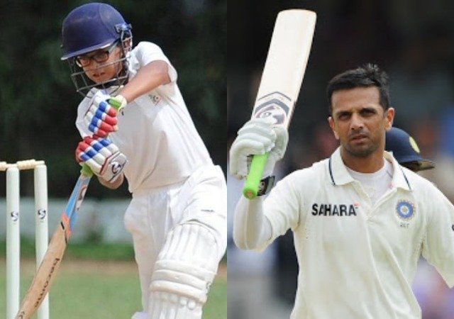 rahul dravid and son