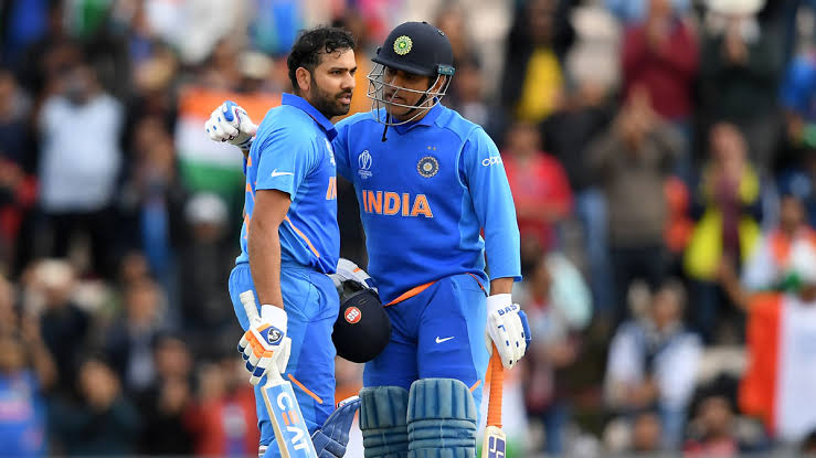 rohit sharma and ms dhoni