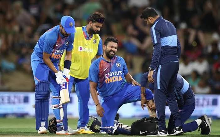 rohit sharma injured