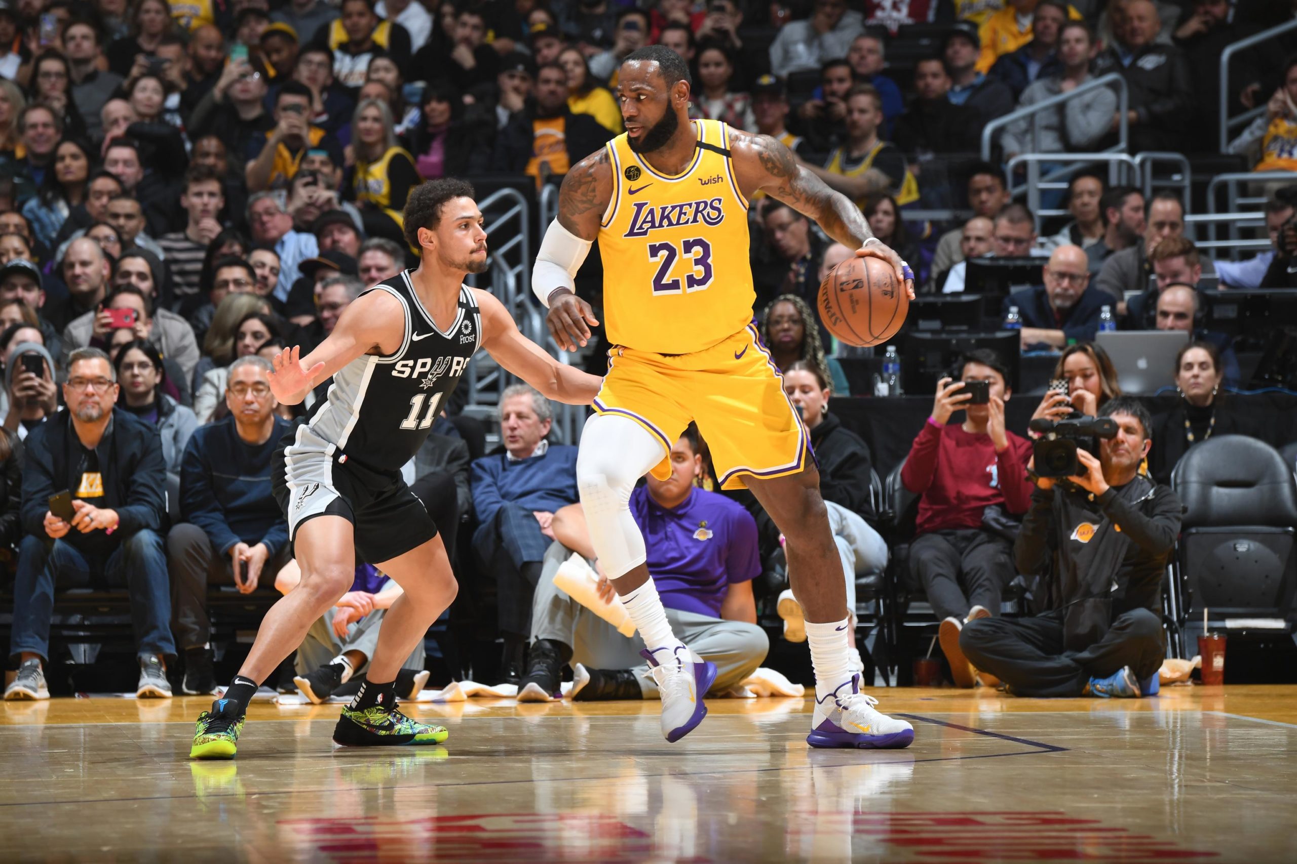 spurs vs lakers lebron james